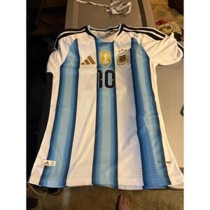 Argentina Messi #10 Custom Fan Jersey L